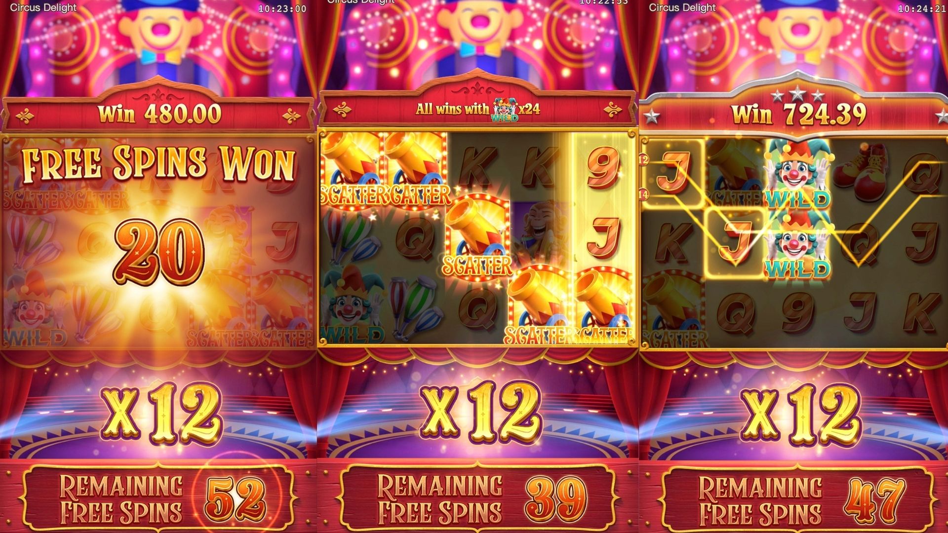 fitur slot circus delight