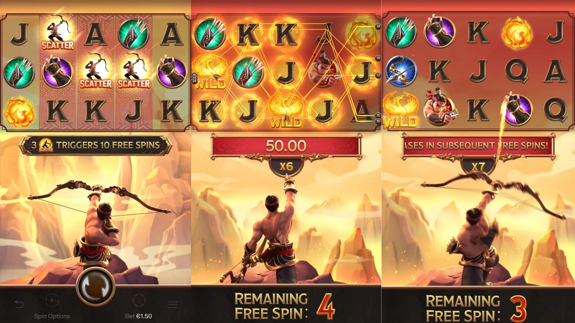 fitur slot legend of hou yi