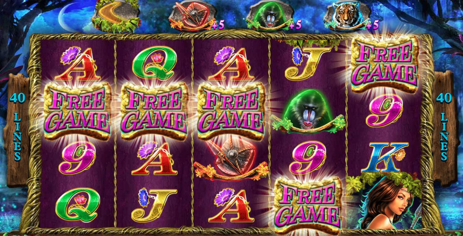 Gameplay slot wild tarzan