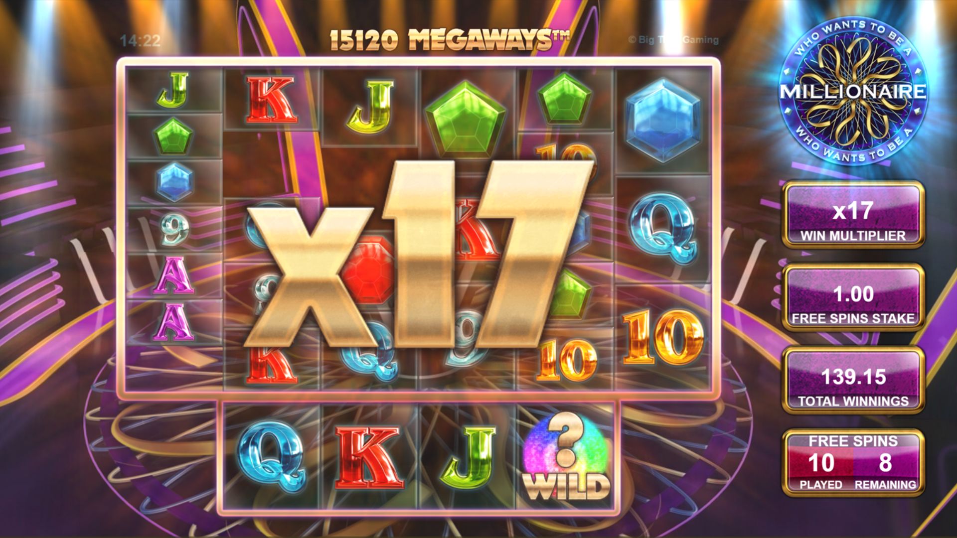 bonus freespin game who wants to be a millionaire