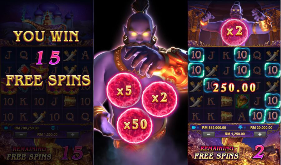 bonus freespin genie mystery