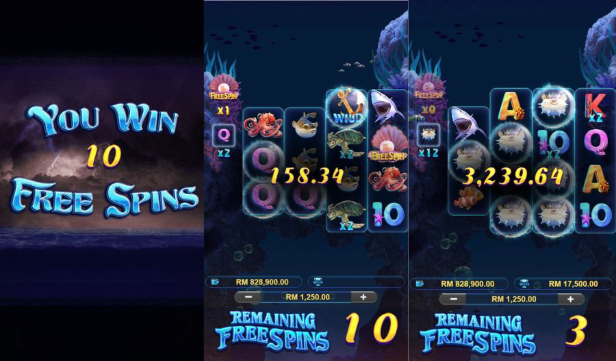 bonus freespin infinity ocean