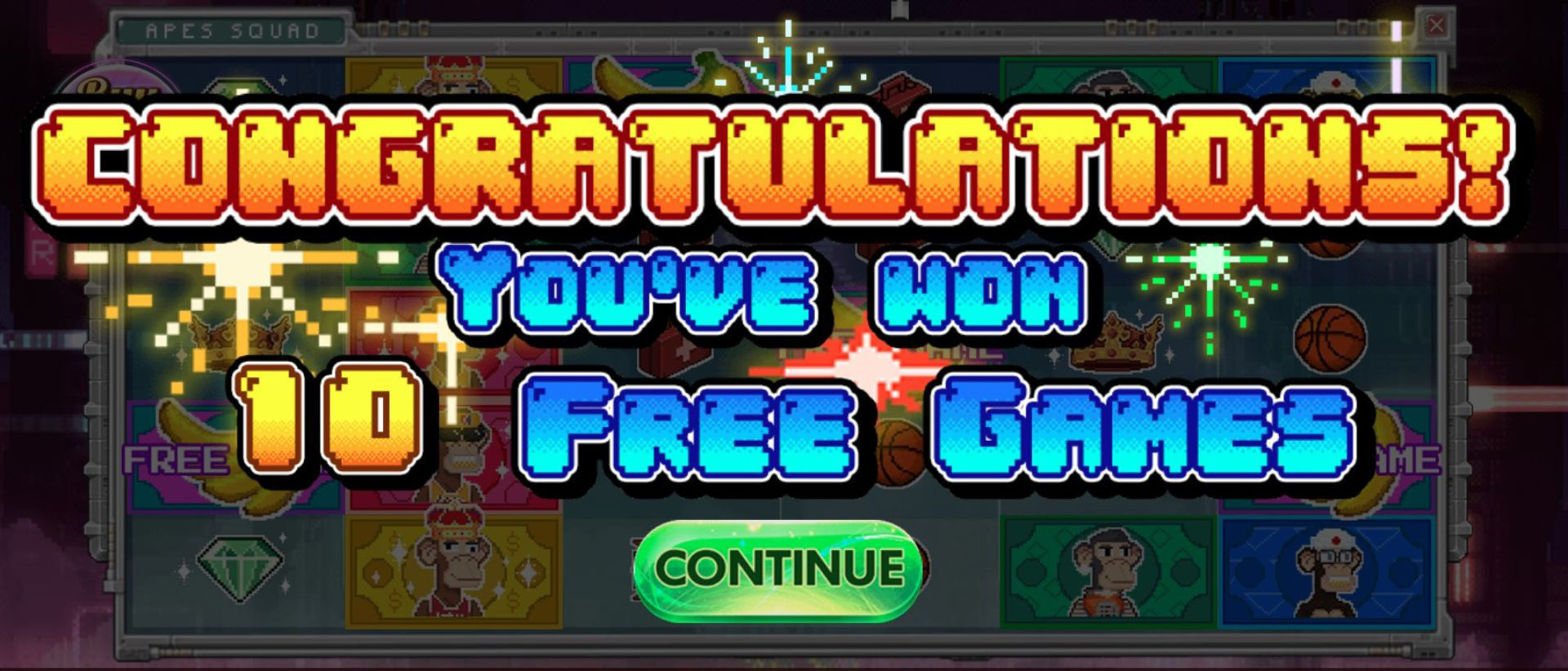bonus freespin slot apes squad