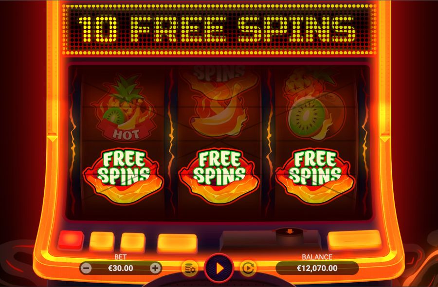bonus freespin slot hot volcano