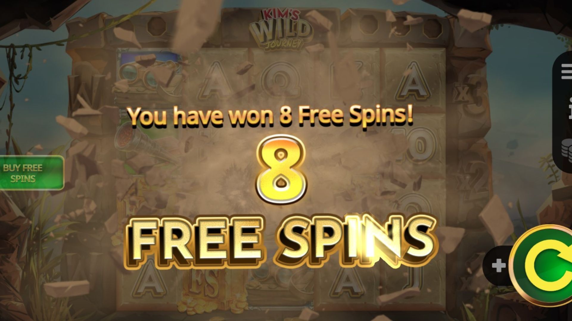 bonus freespin slot kim’s wild journey