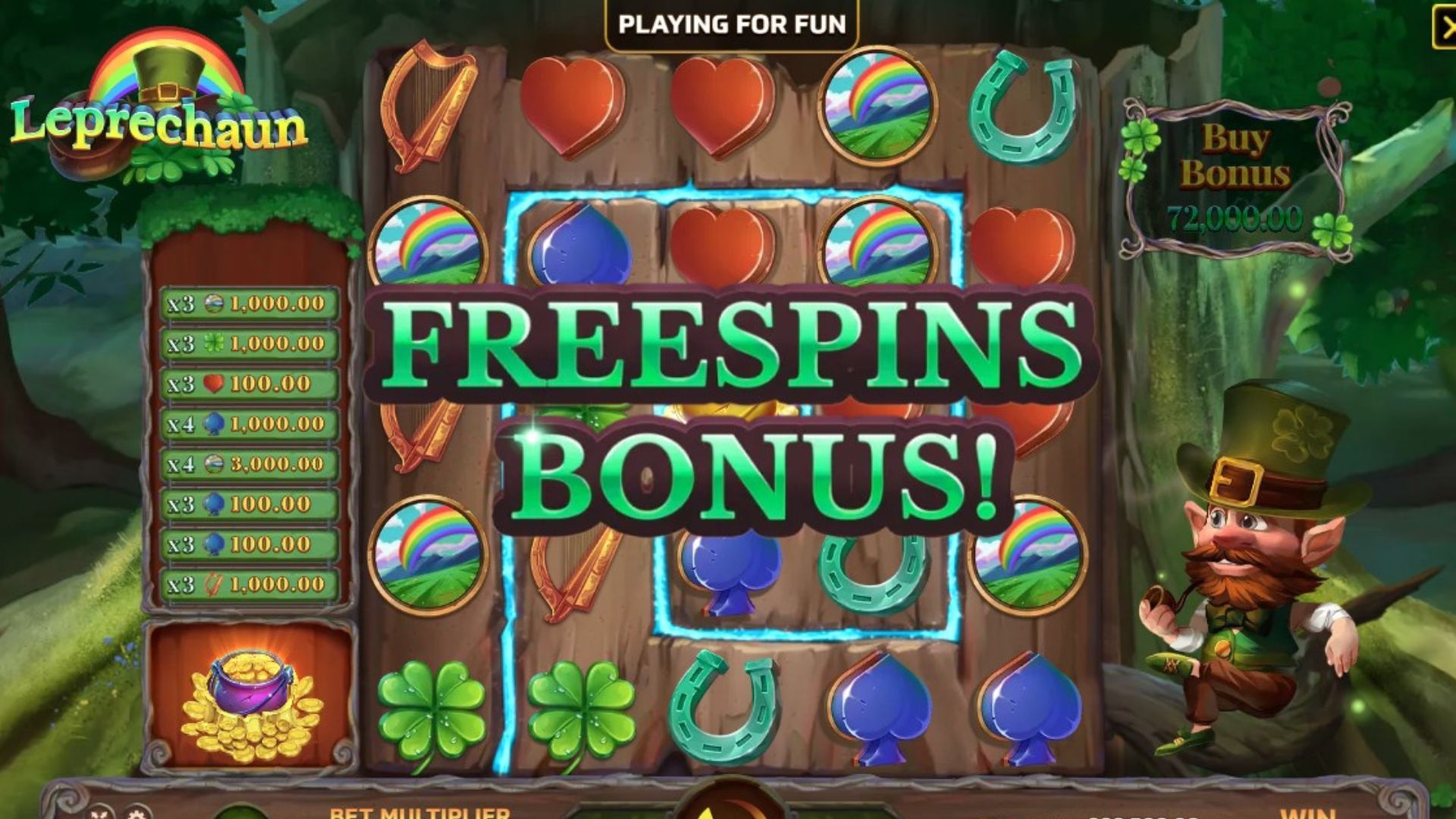 bonus freespin slot leprechaun