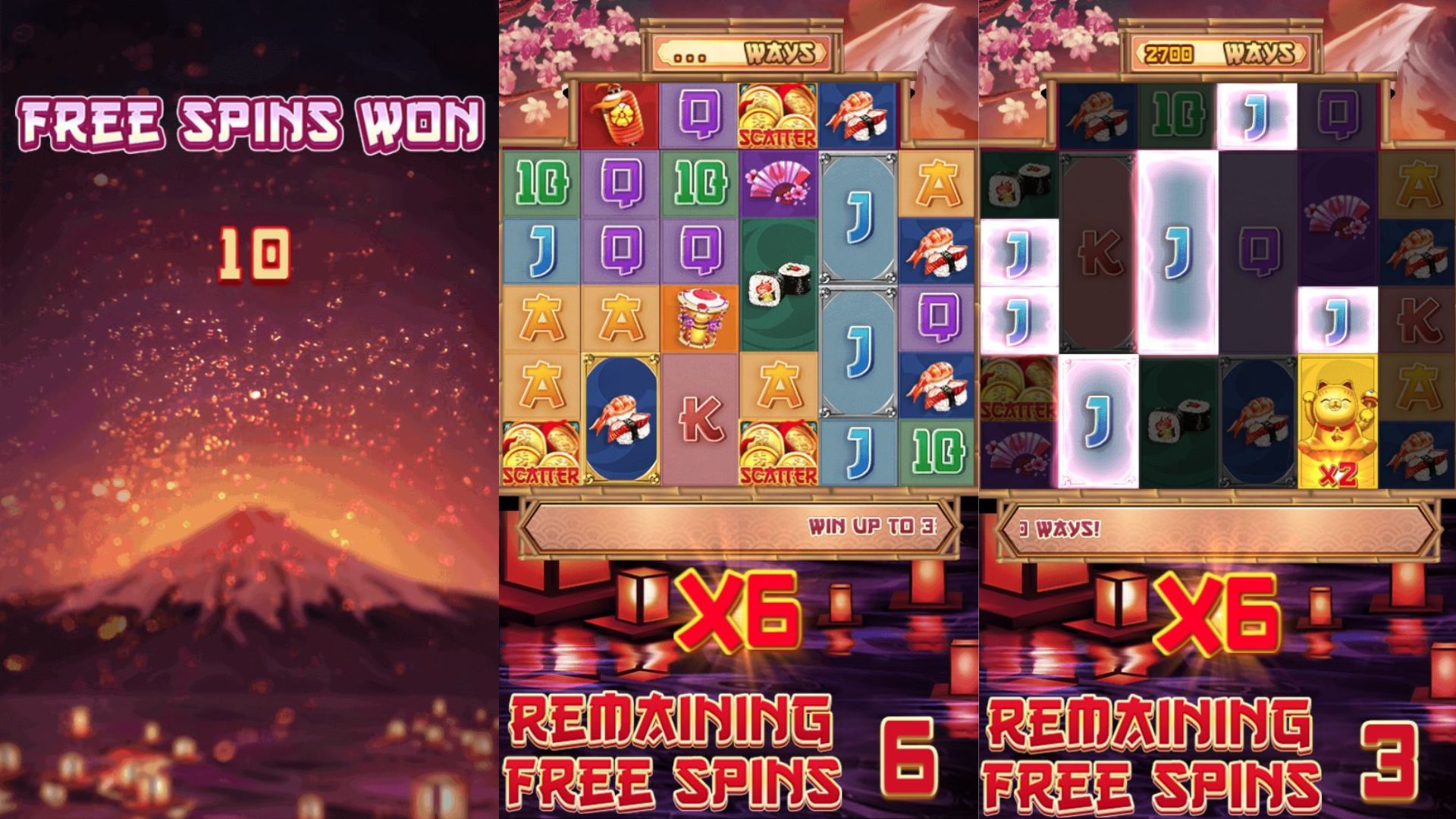 bonus freespin slot sakura neko