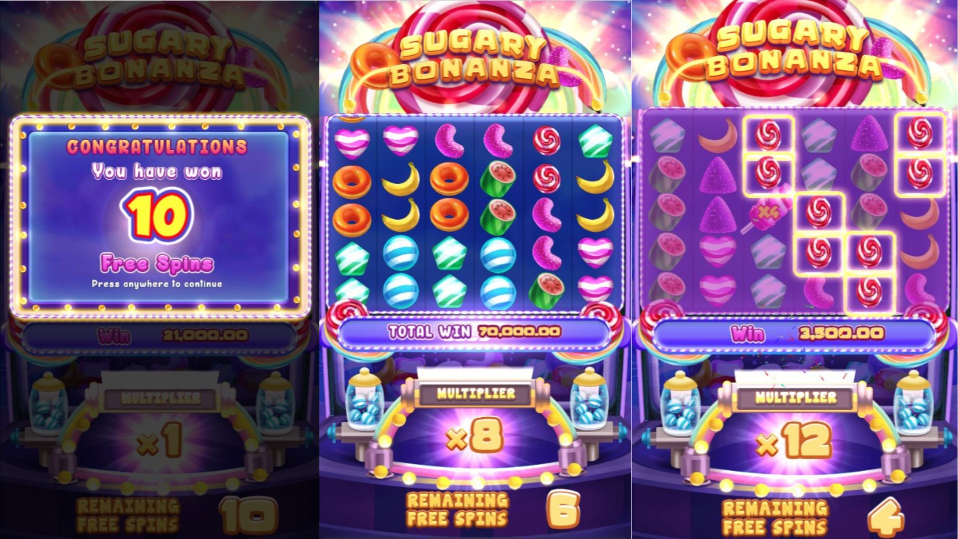 bonus freespin slot sugary bonanza