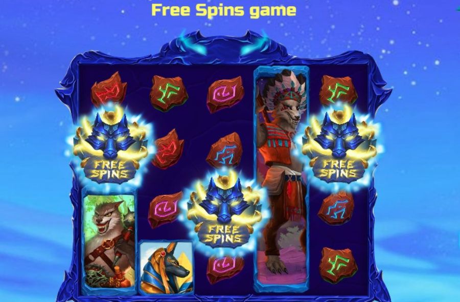 bonus freespin slot wolf hiding