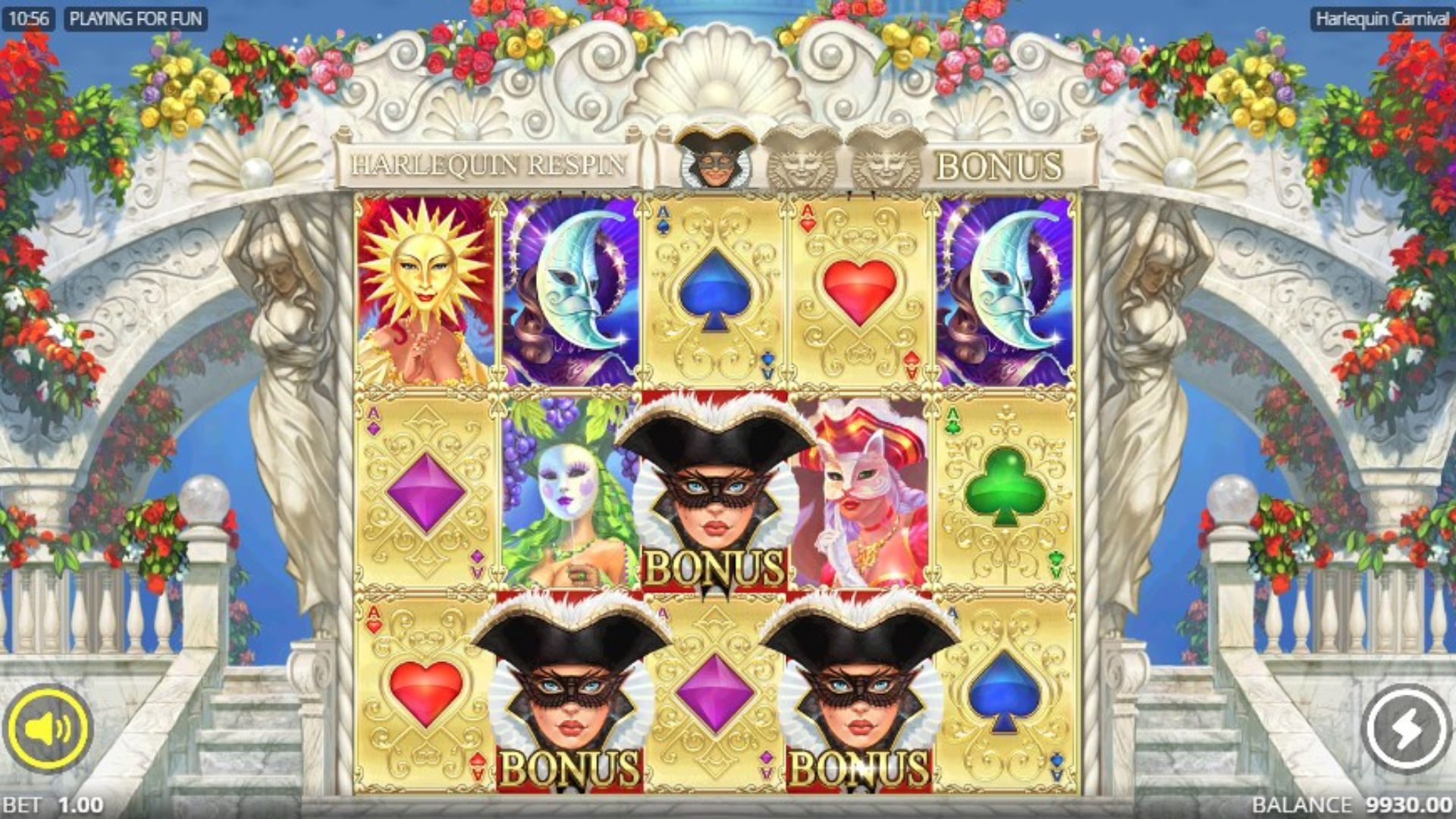 bonus harlequin carnival