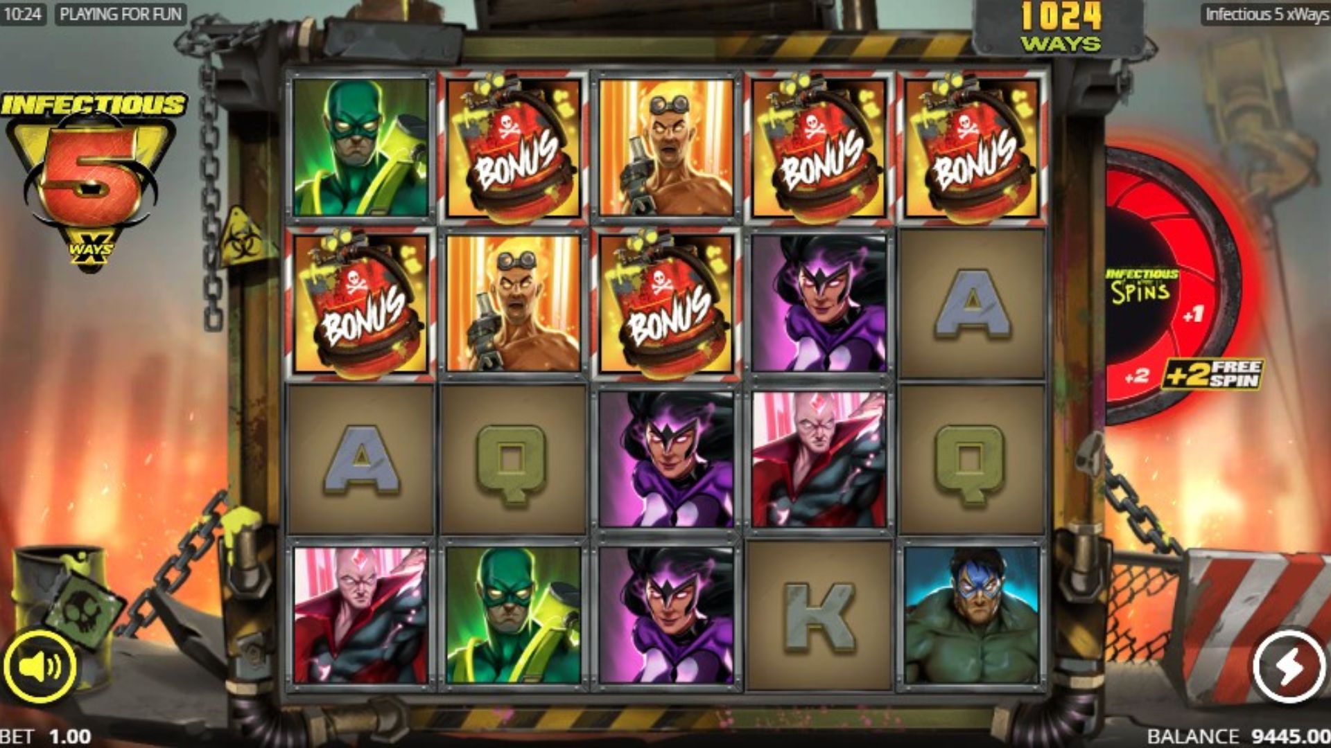 bonus infectious 5 xways