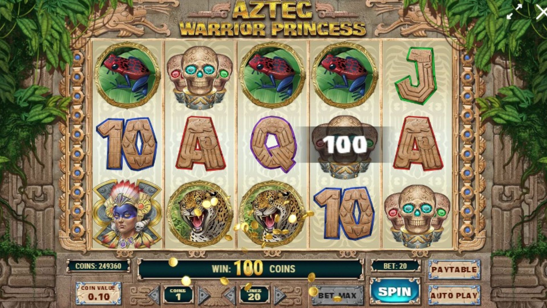 fitur aztec warrior princess