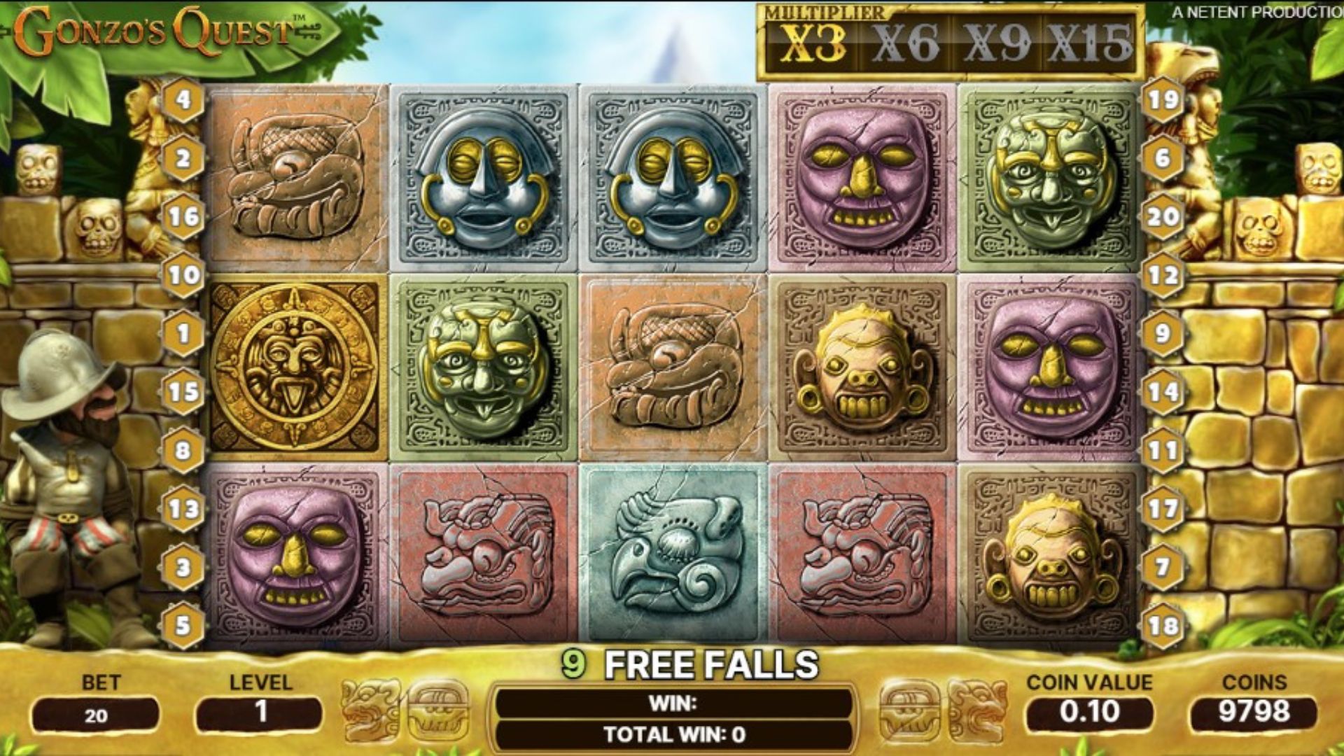 fitur bonus freespin slot gonzo's quest