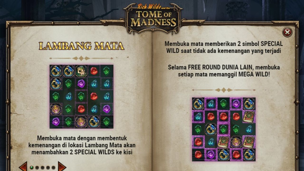 fitur bonus slot tome of madness