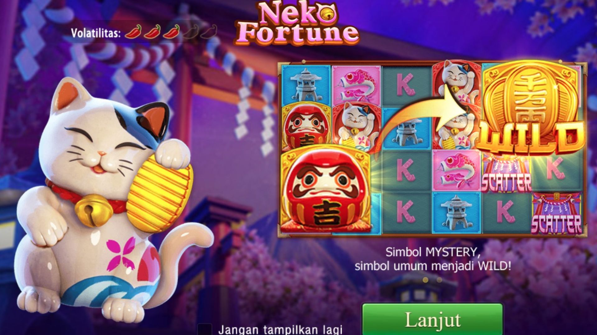 fitur game neko fortune