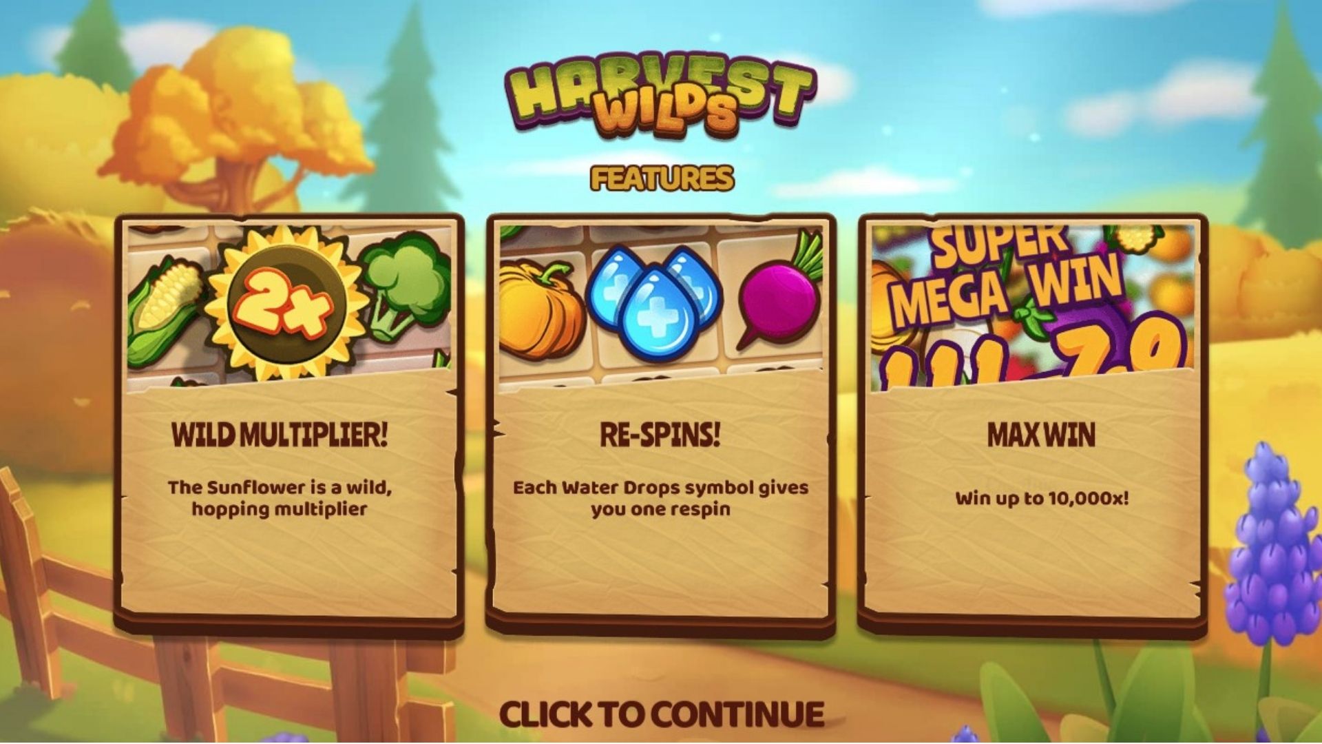 fitur game slot harvest wilds
