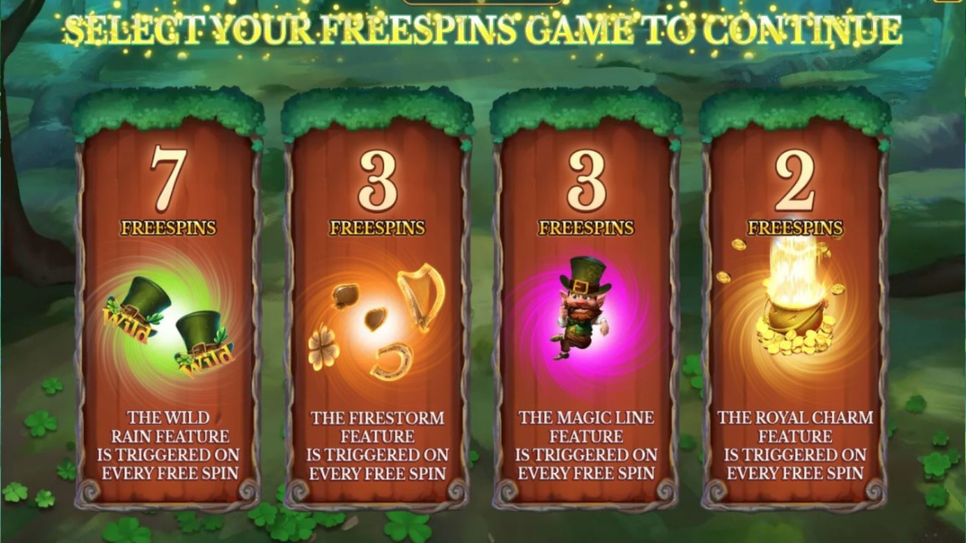 fitur game slot leprechaun