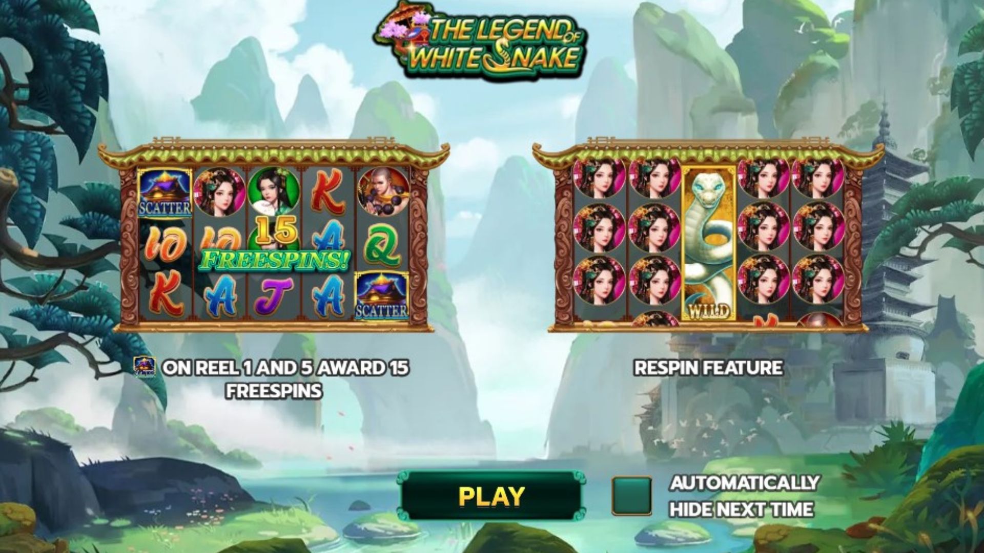 fitur game slot the legend of white snake