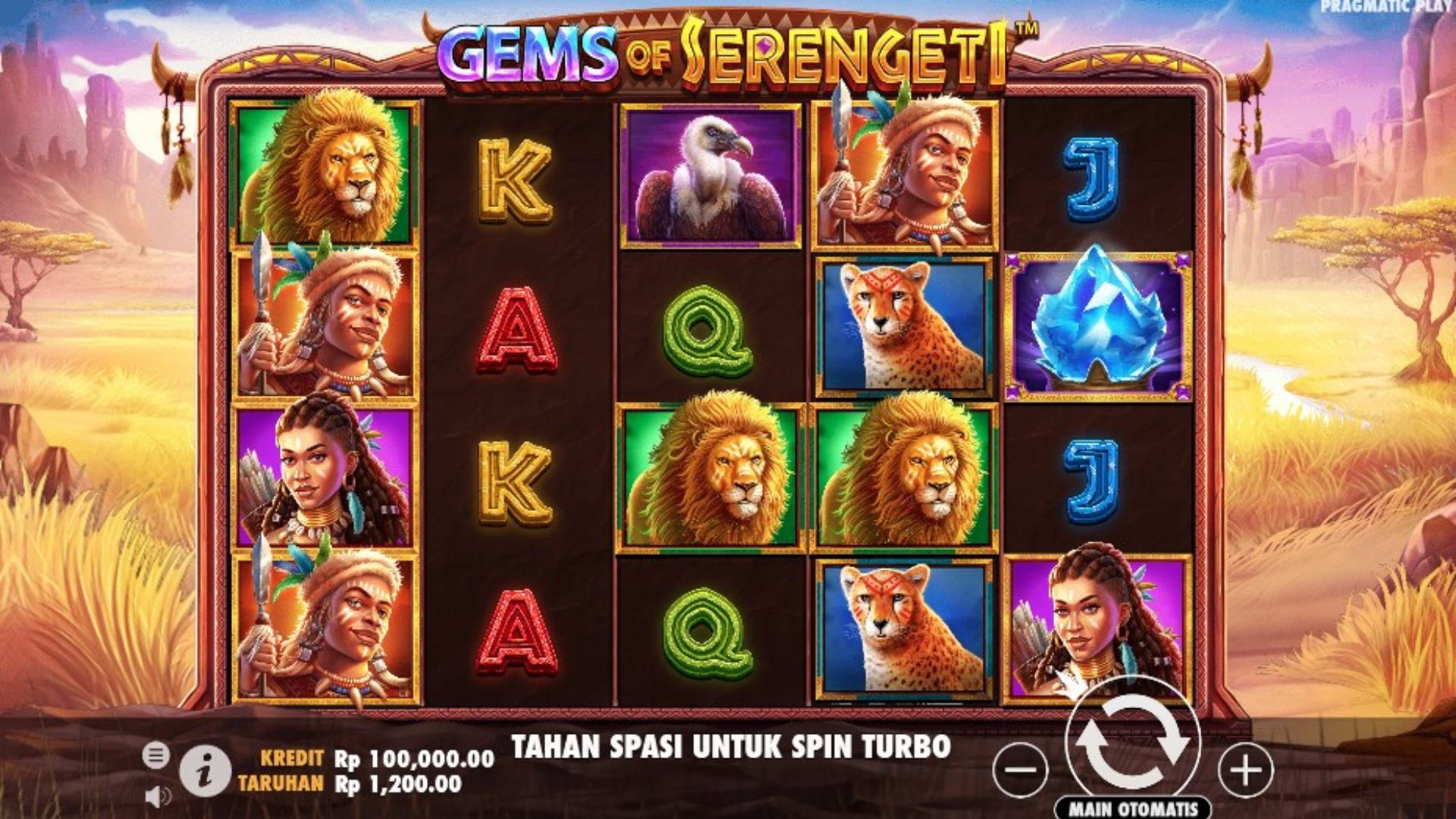 fitur gems of serengeti