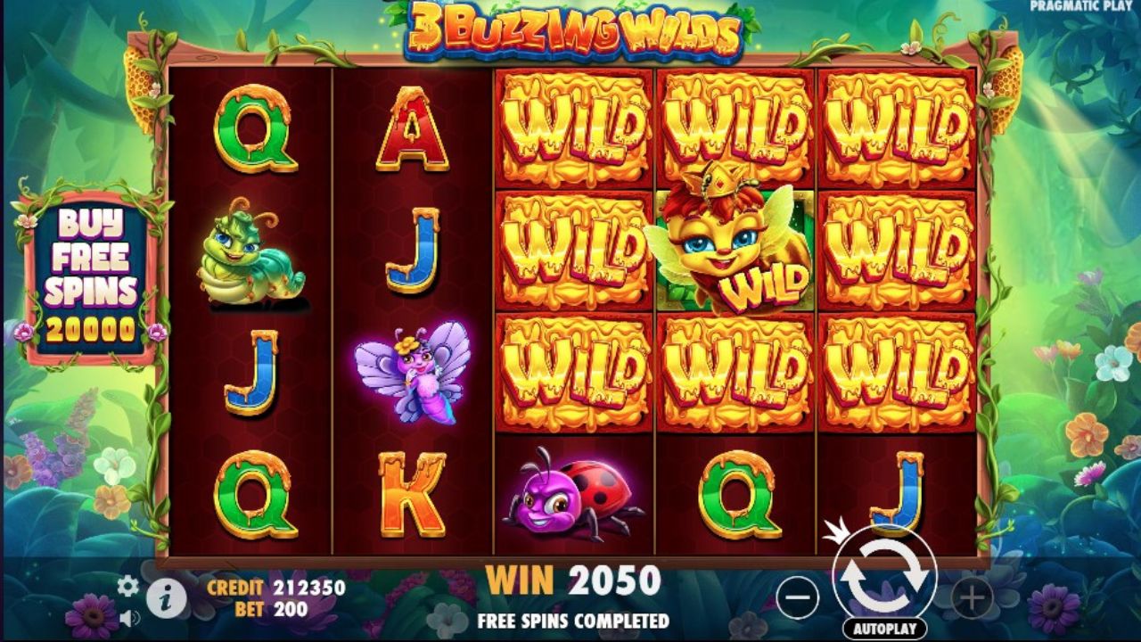 gameplay slot 3 buzzing wilds