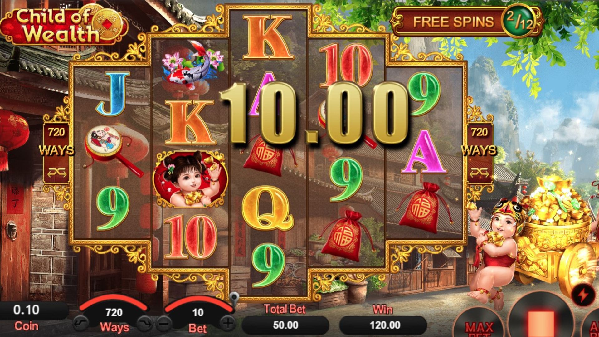 gameplay slot child of wealth