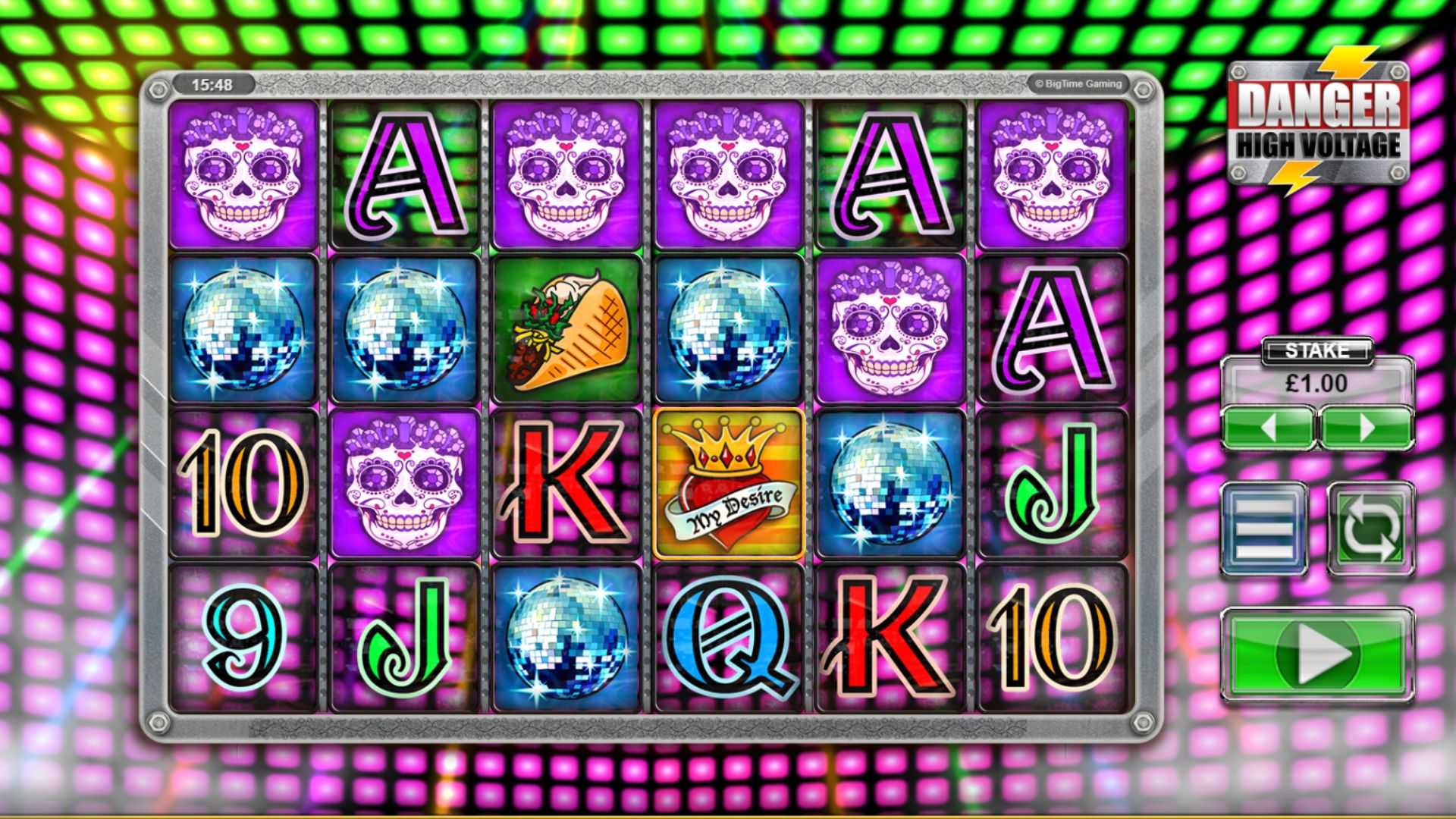 gameplay slot danger high voltage