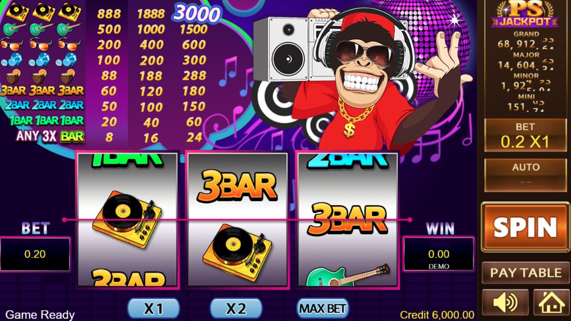 gameplay slot fa fa monkey