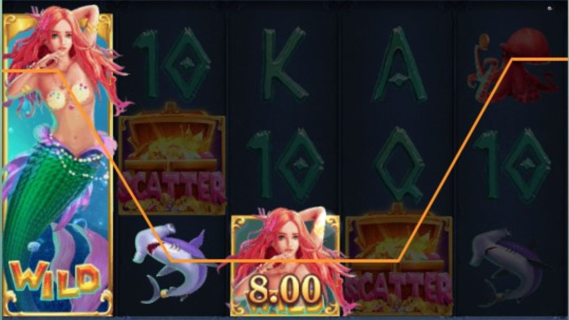 gameplay slot mermaid's treasure