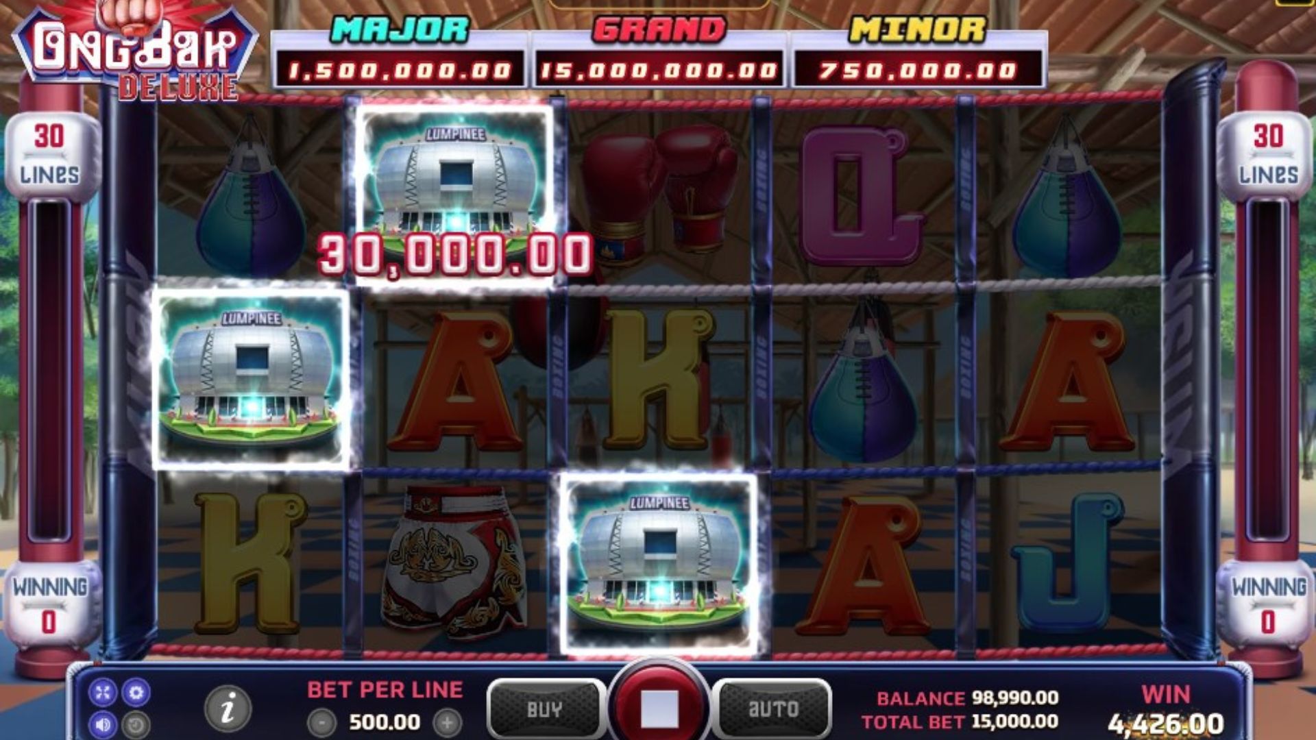 gameplay slot ong bak deluxe