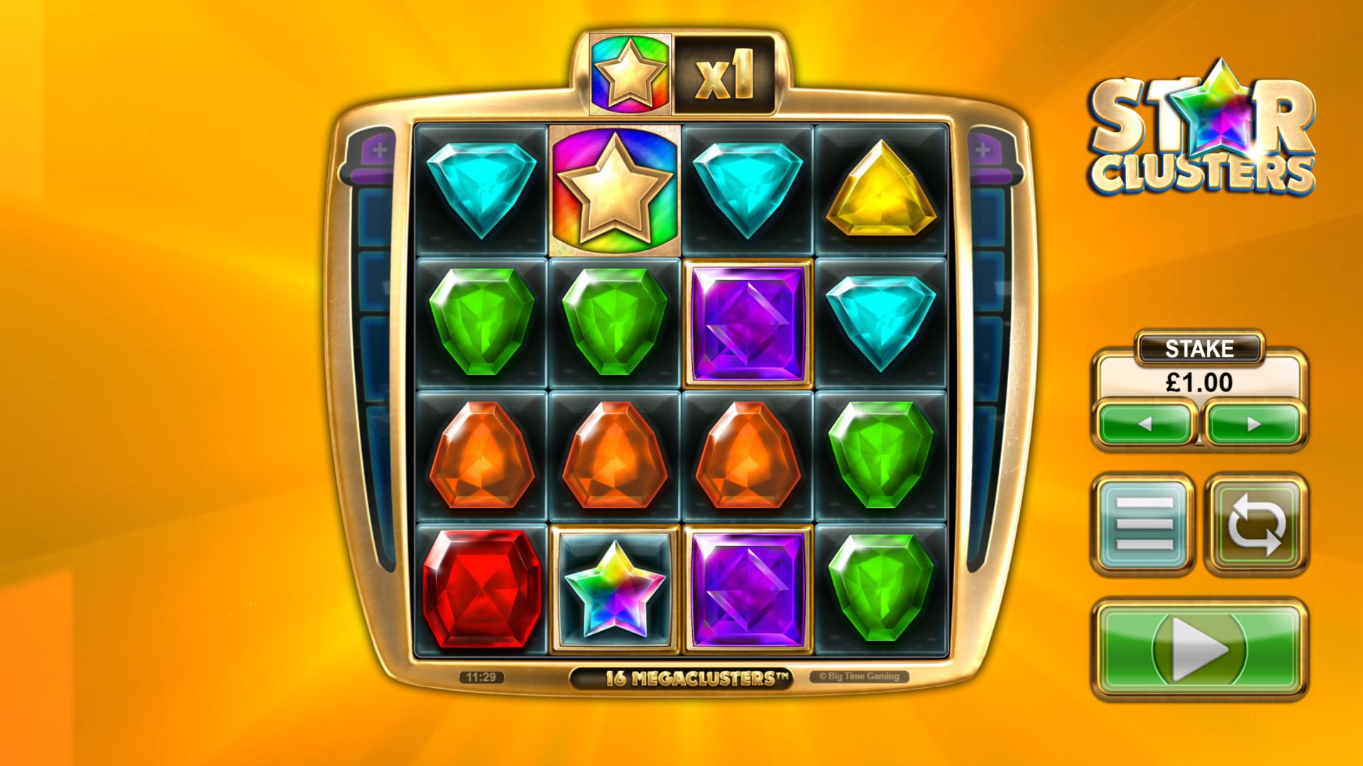 gameplay slot star clusters megaclusters