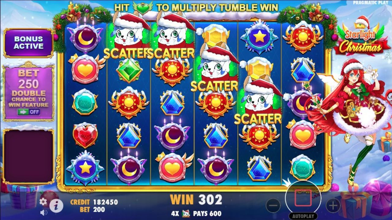 gameplay slot starlight christmas