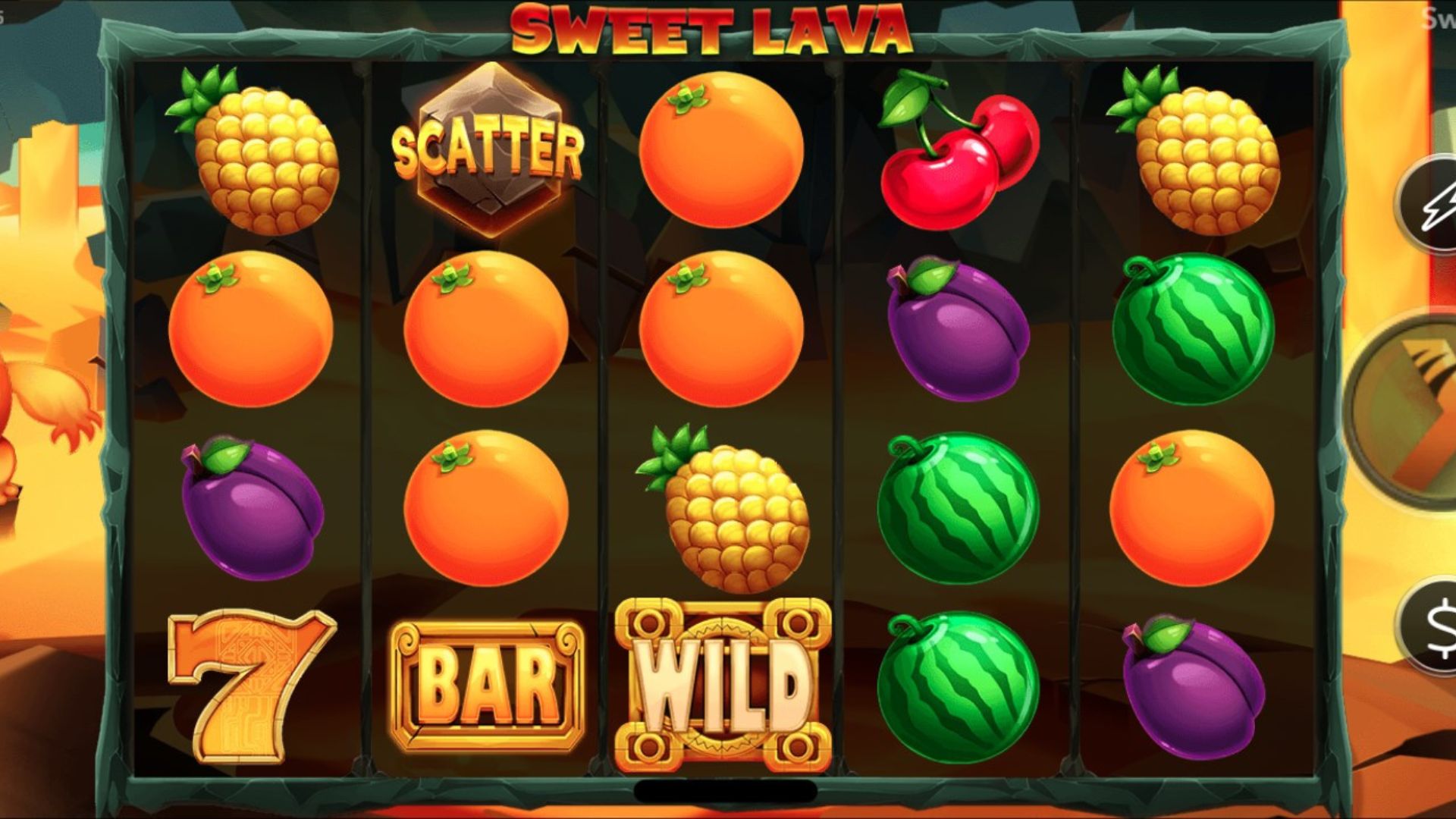 gameplay slot sweet lava