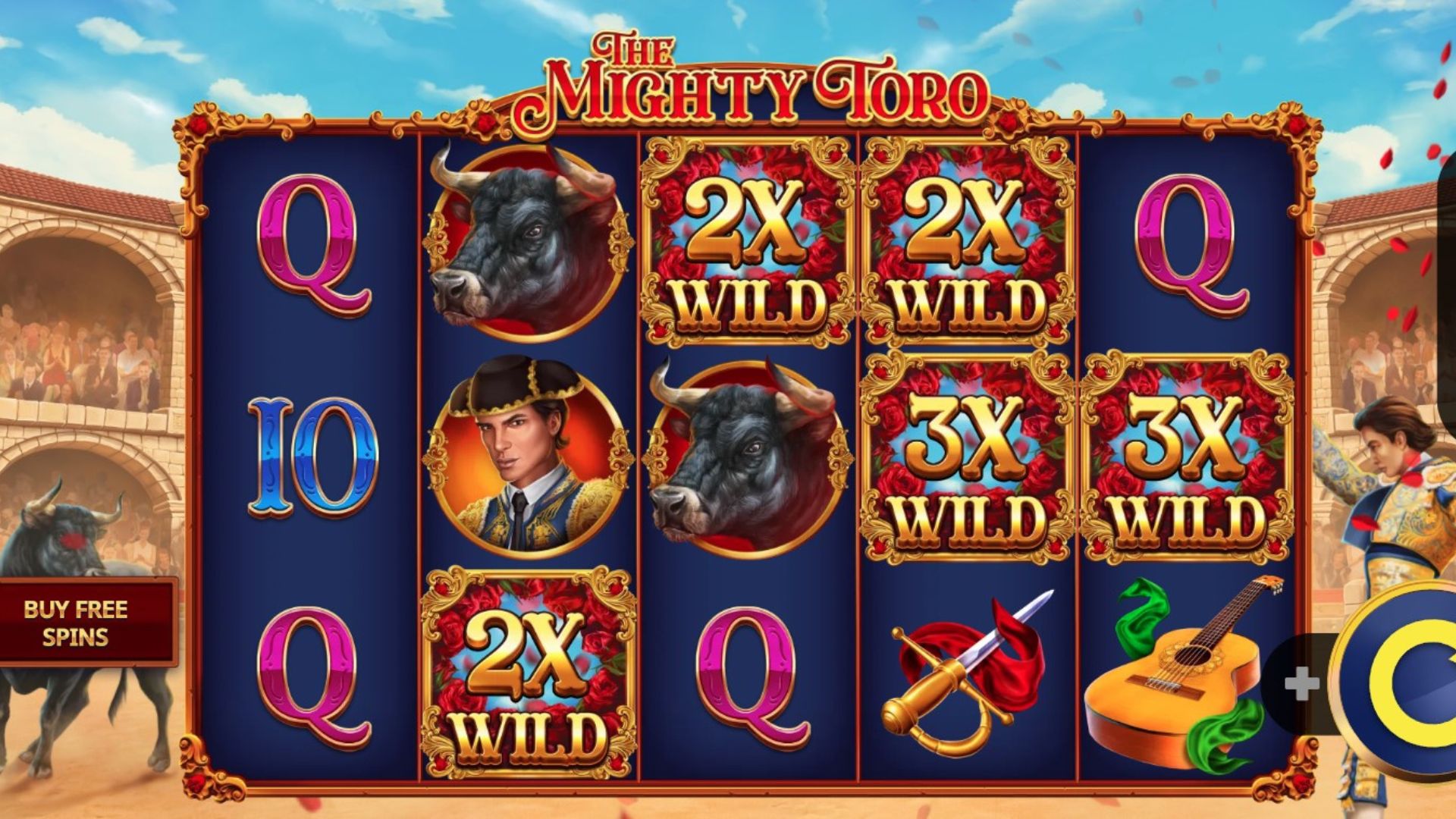 gameplay slot the mighty toro