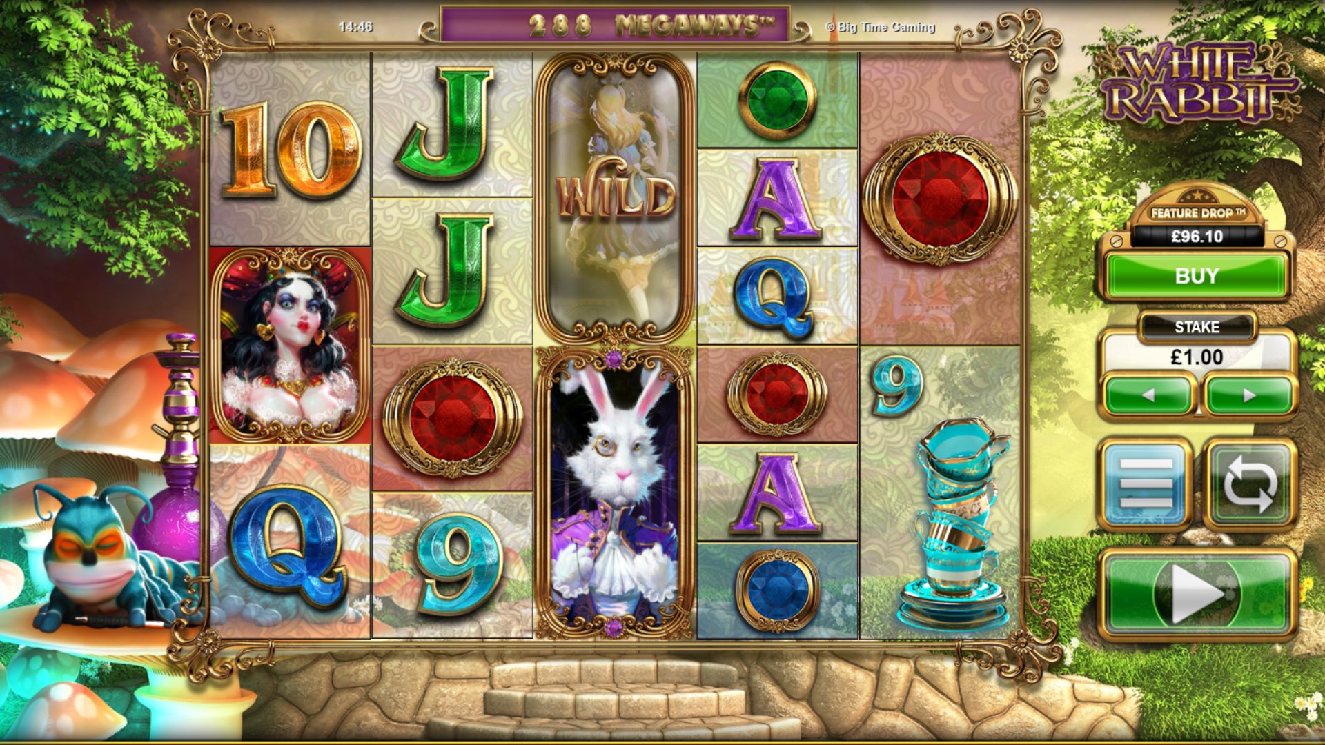 gameplay slot white rabbit