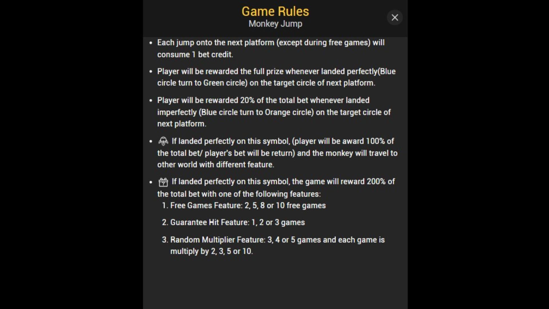 rules monkey jump