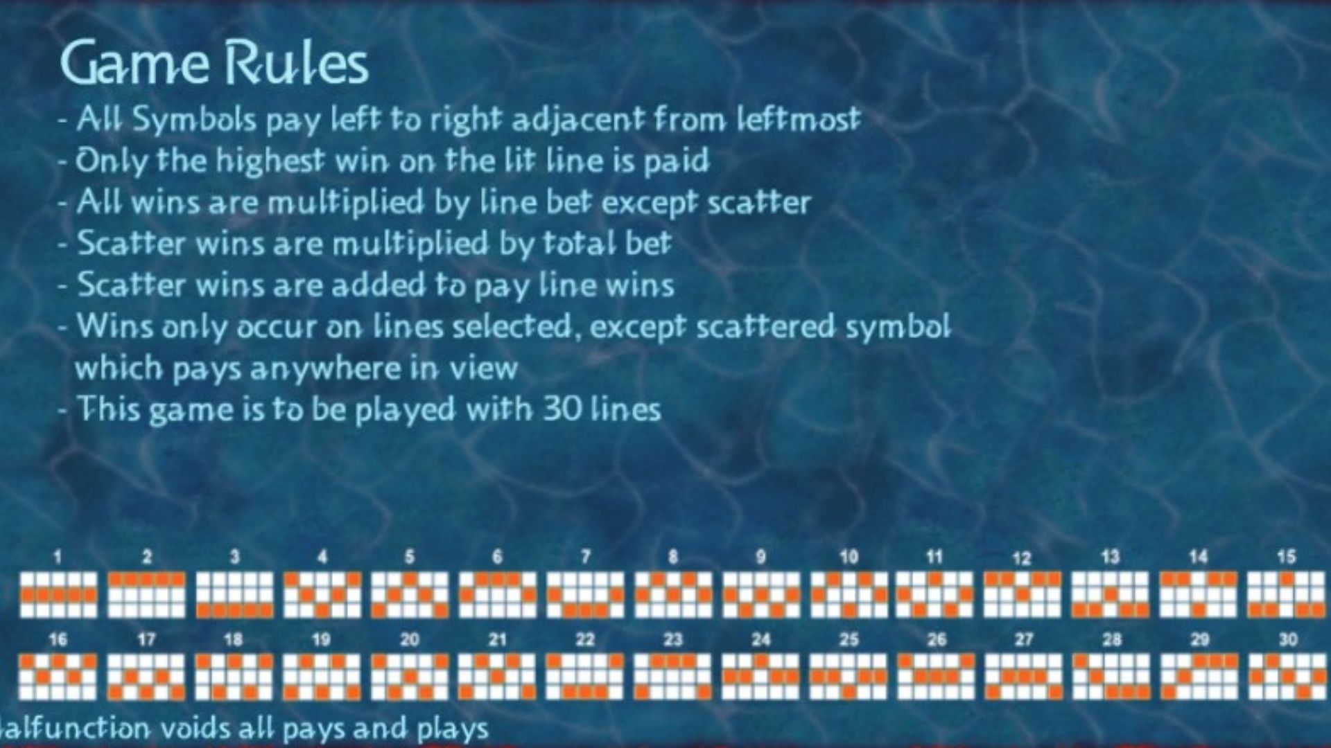 rules tropical treasure