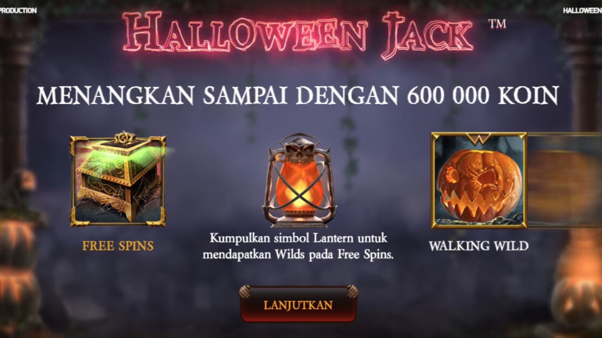 simbol kemenangan slot halloween jack