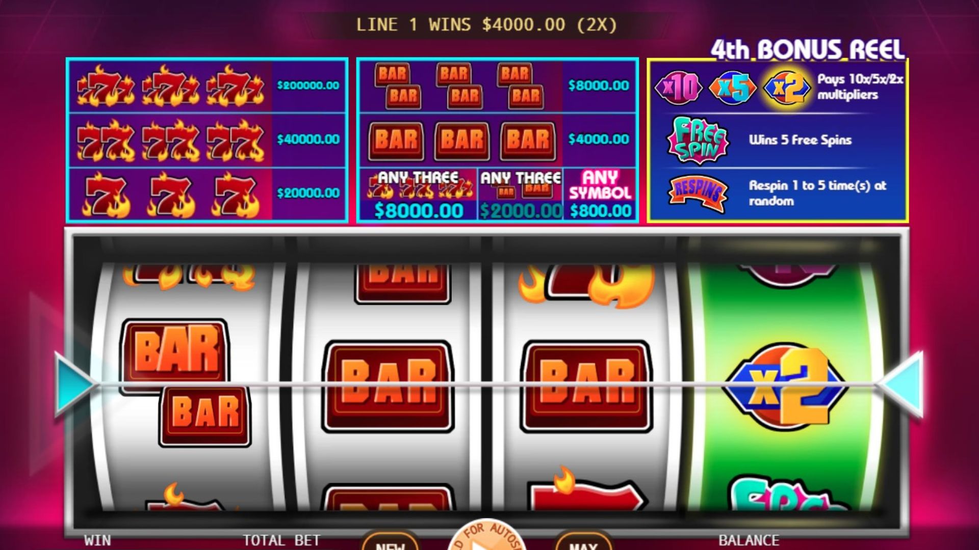 tampilan game slot bonus mania deluxe