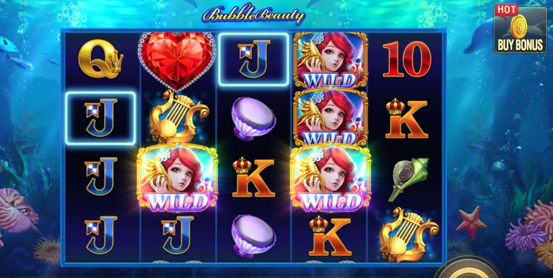 tampilan game slot bubble beauty