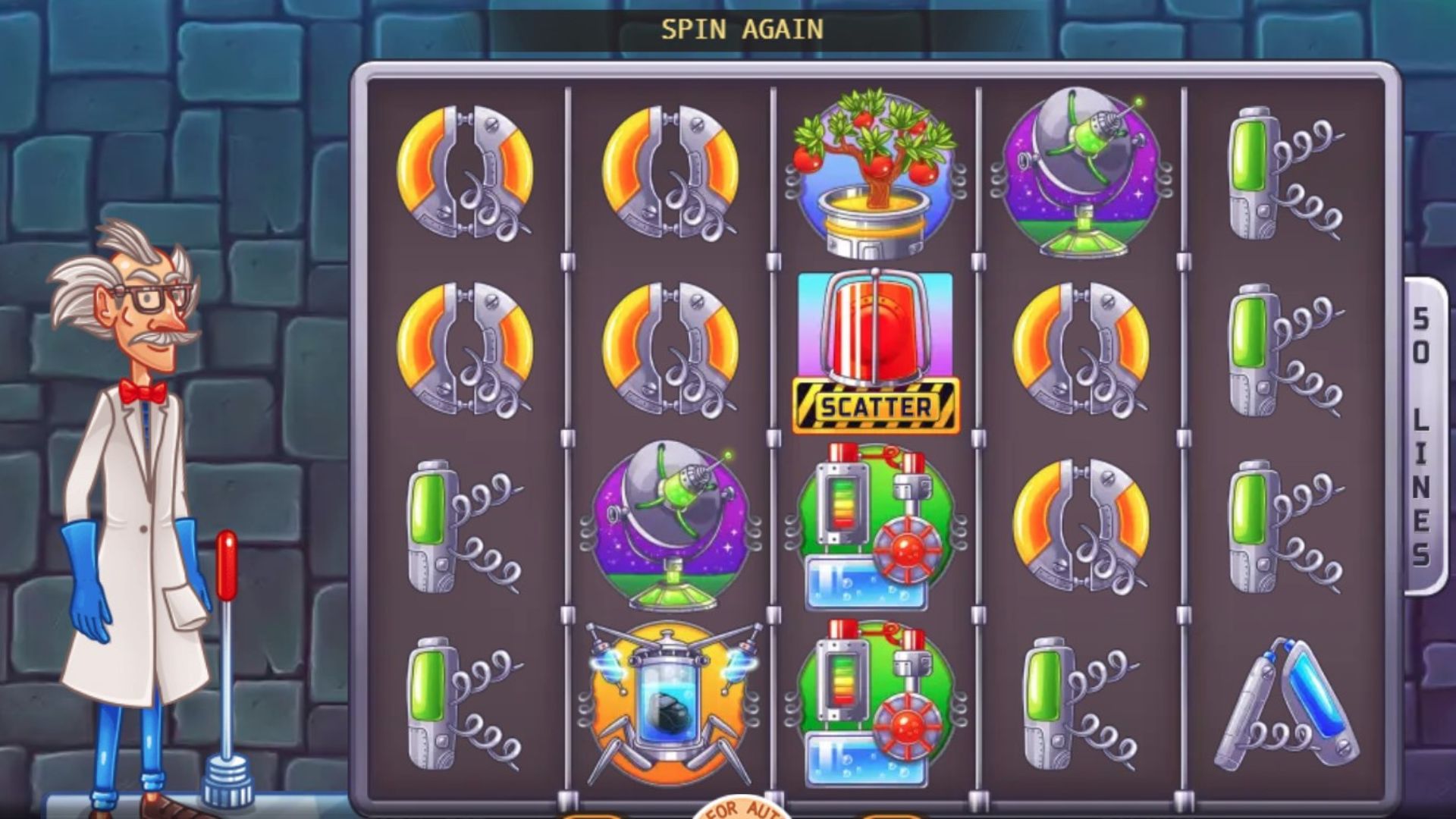 tampilan game slot dr. geek