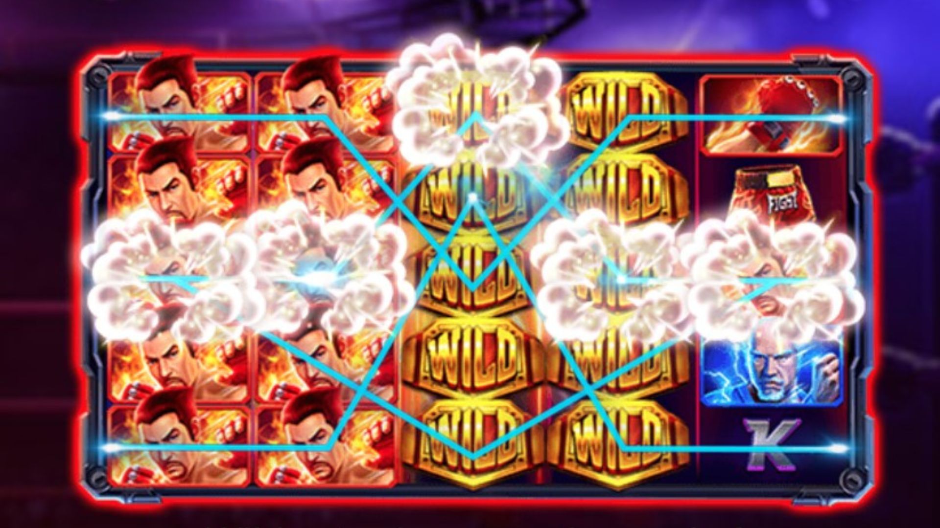 tampilan grafis slot boxing king
