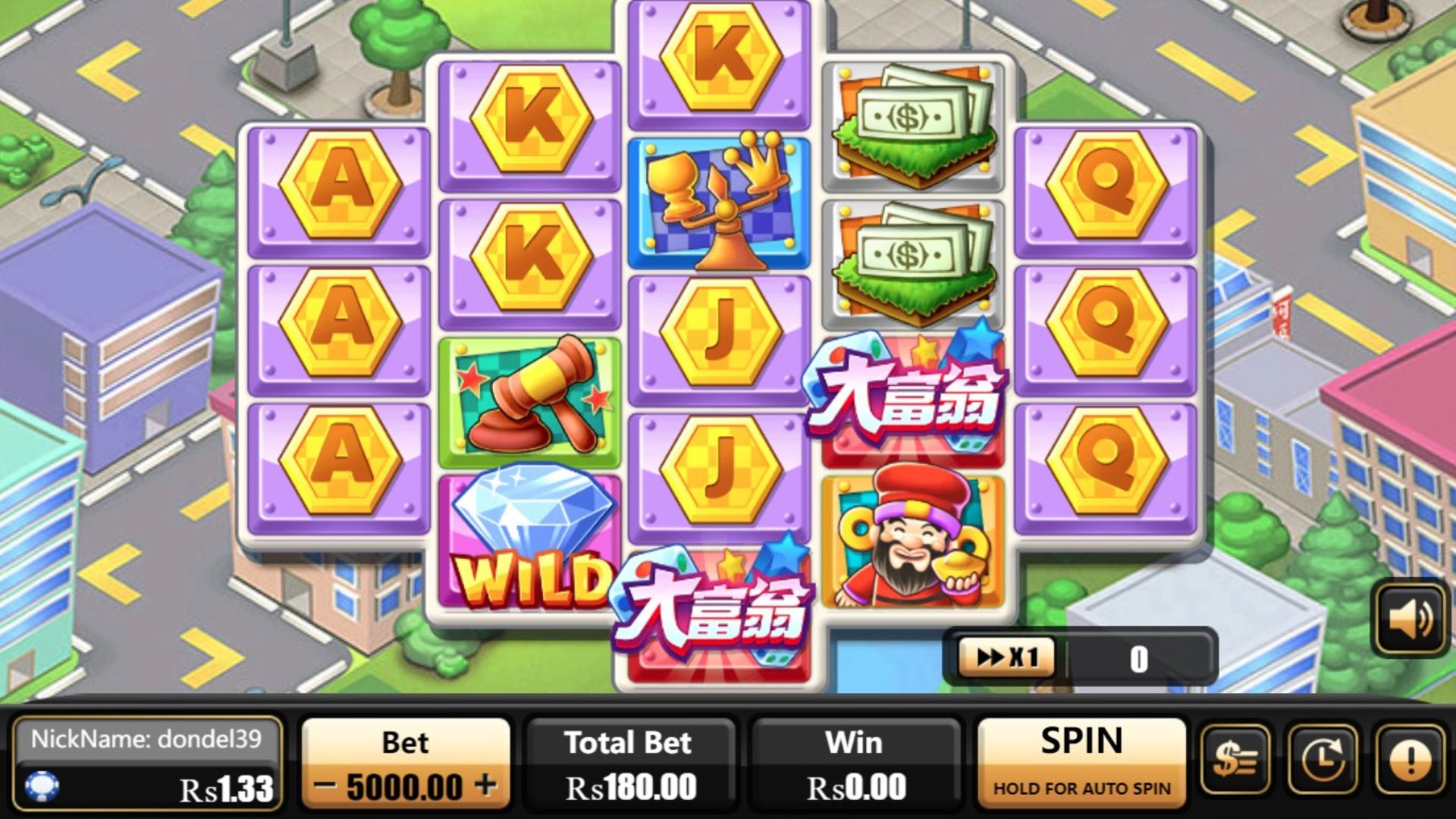tampilan grafis slot online richman