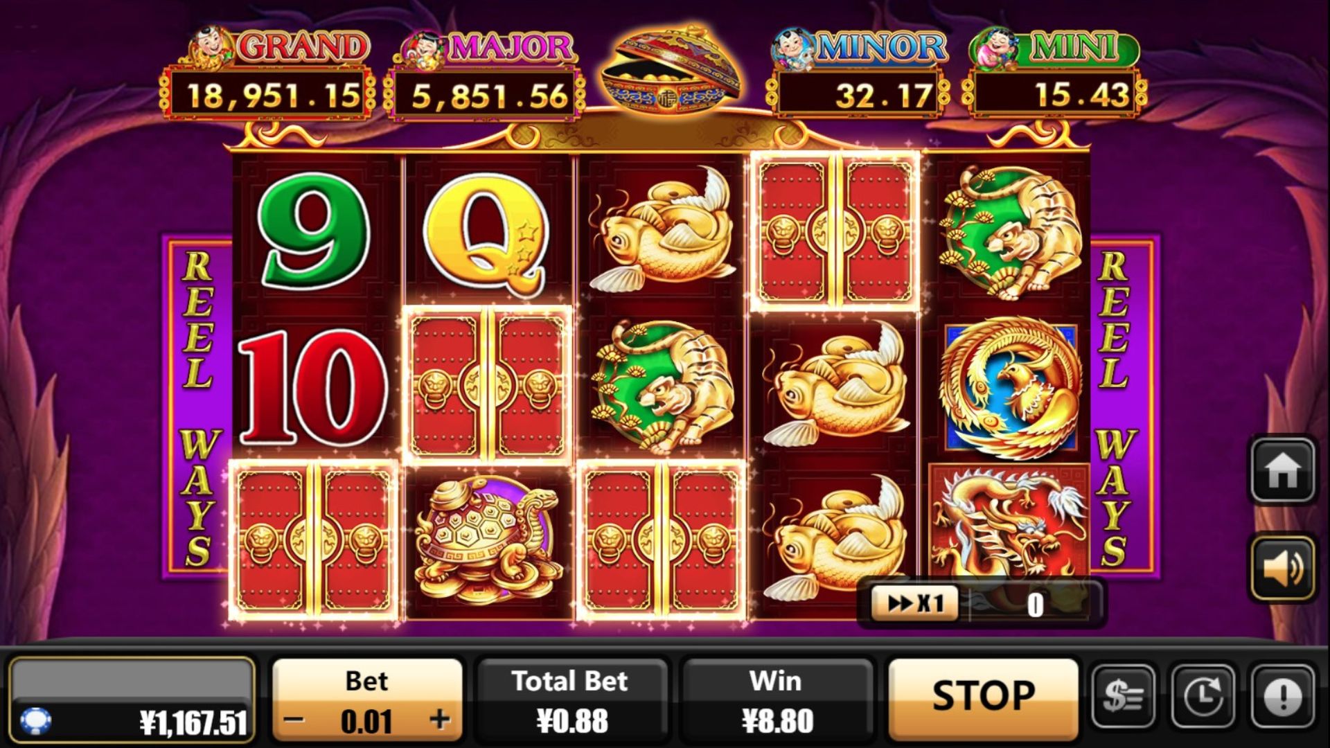 tampilan slot online 5 treasures