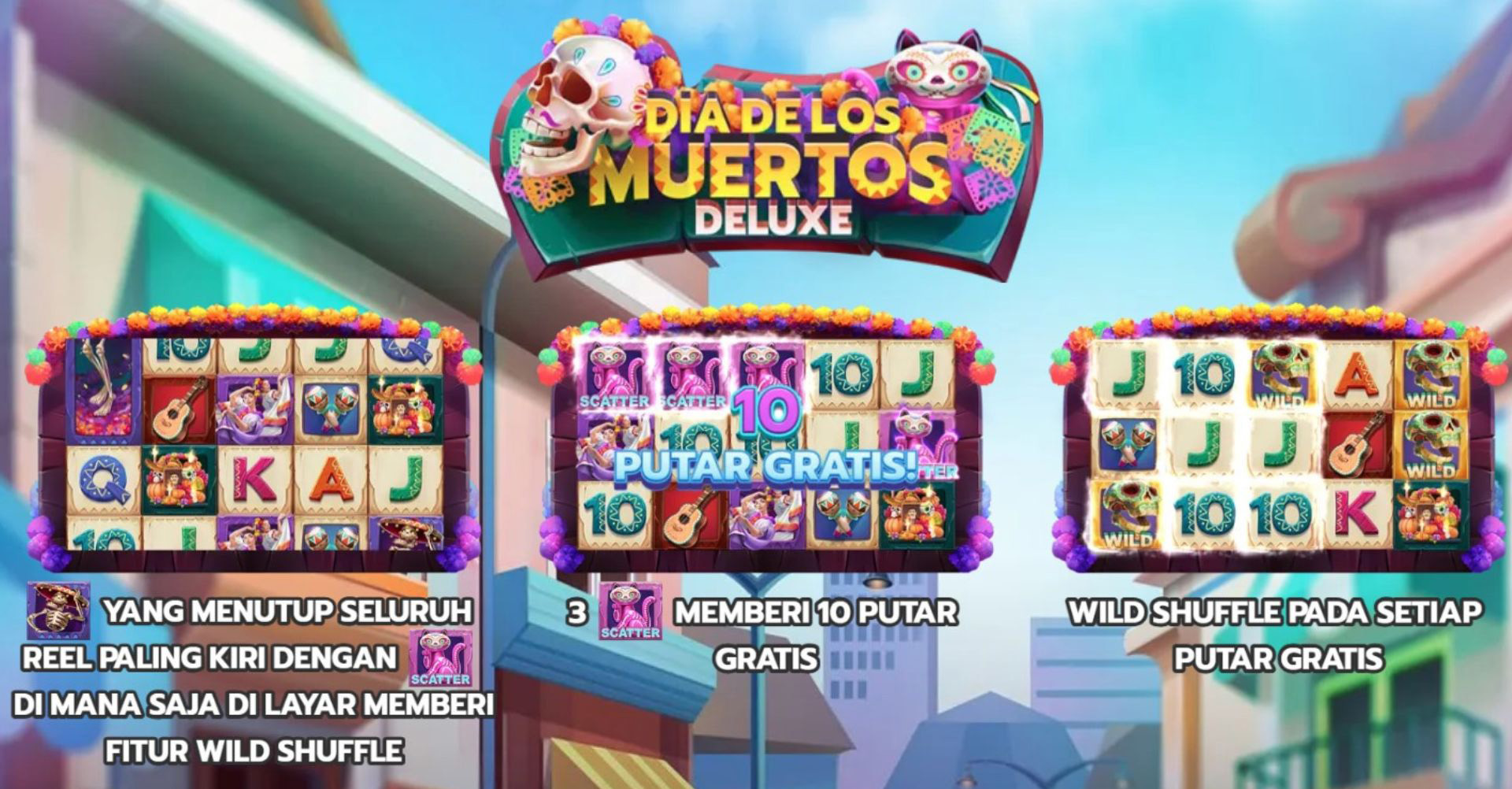 tema game slot dia de los muertos deluxe