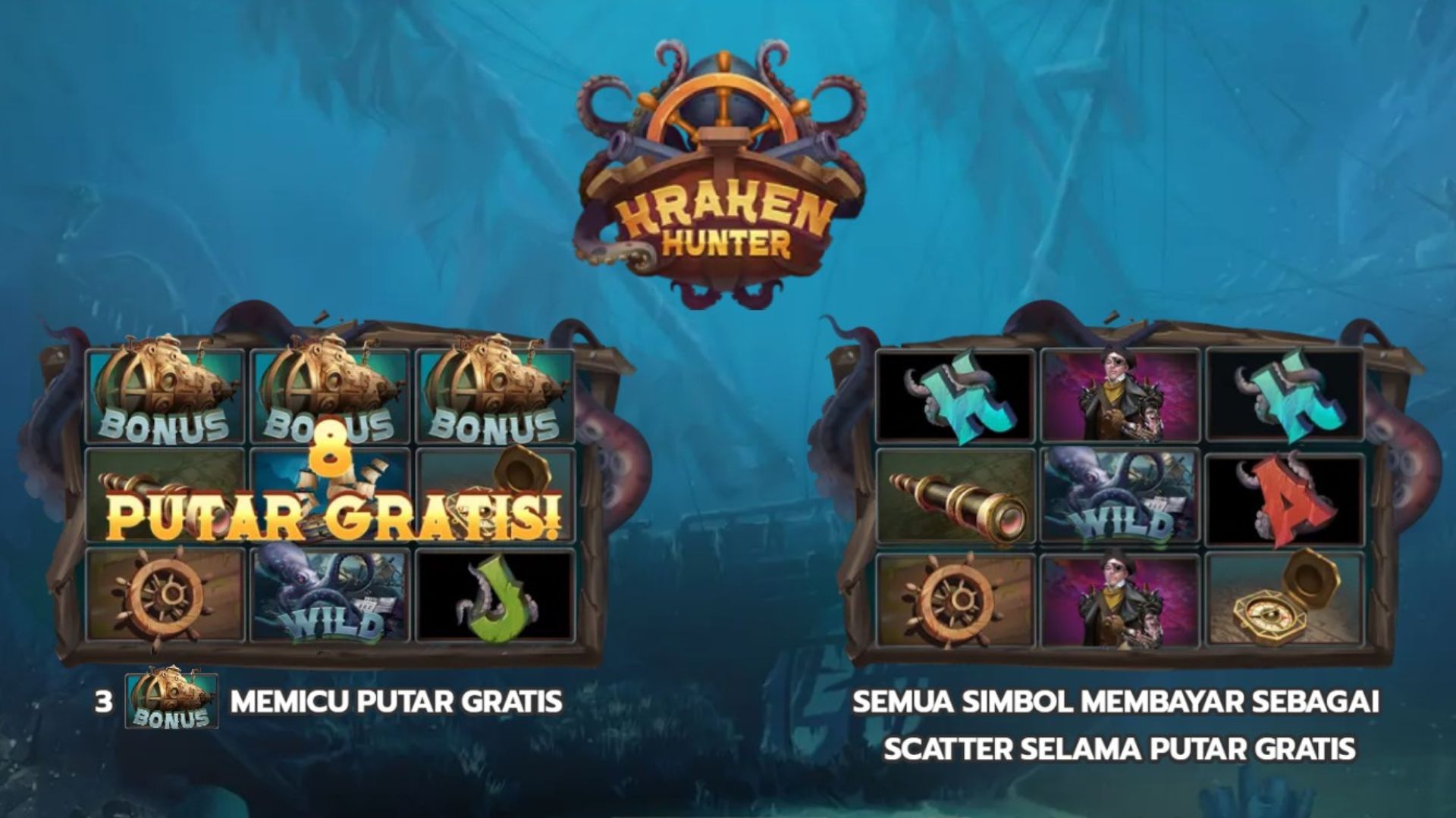 tema game slot kraken hunter