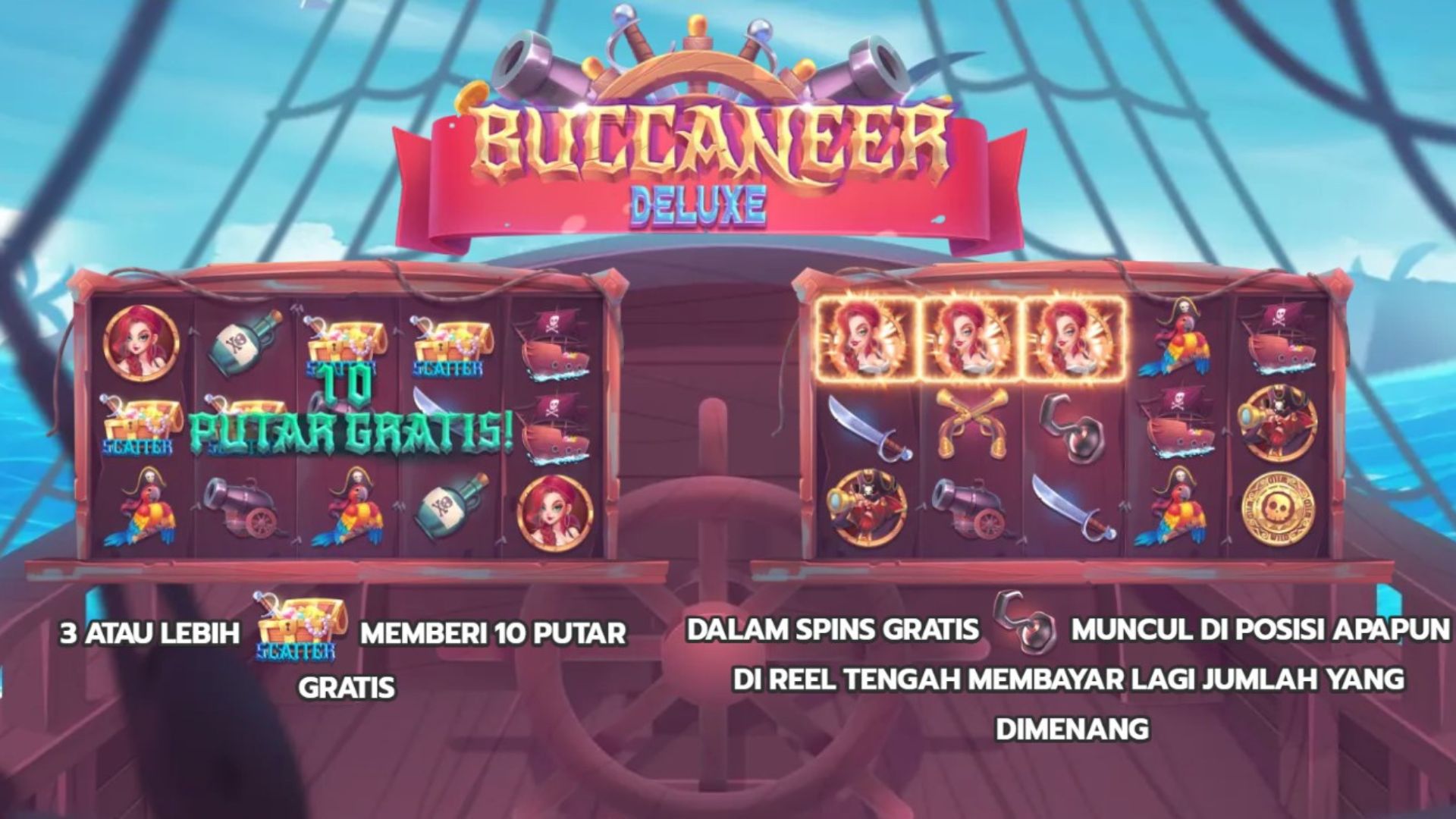 tema slot buccaneer deluxe