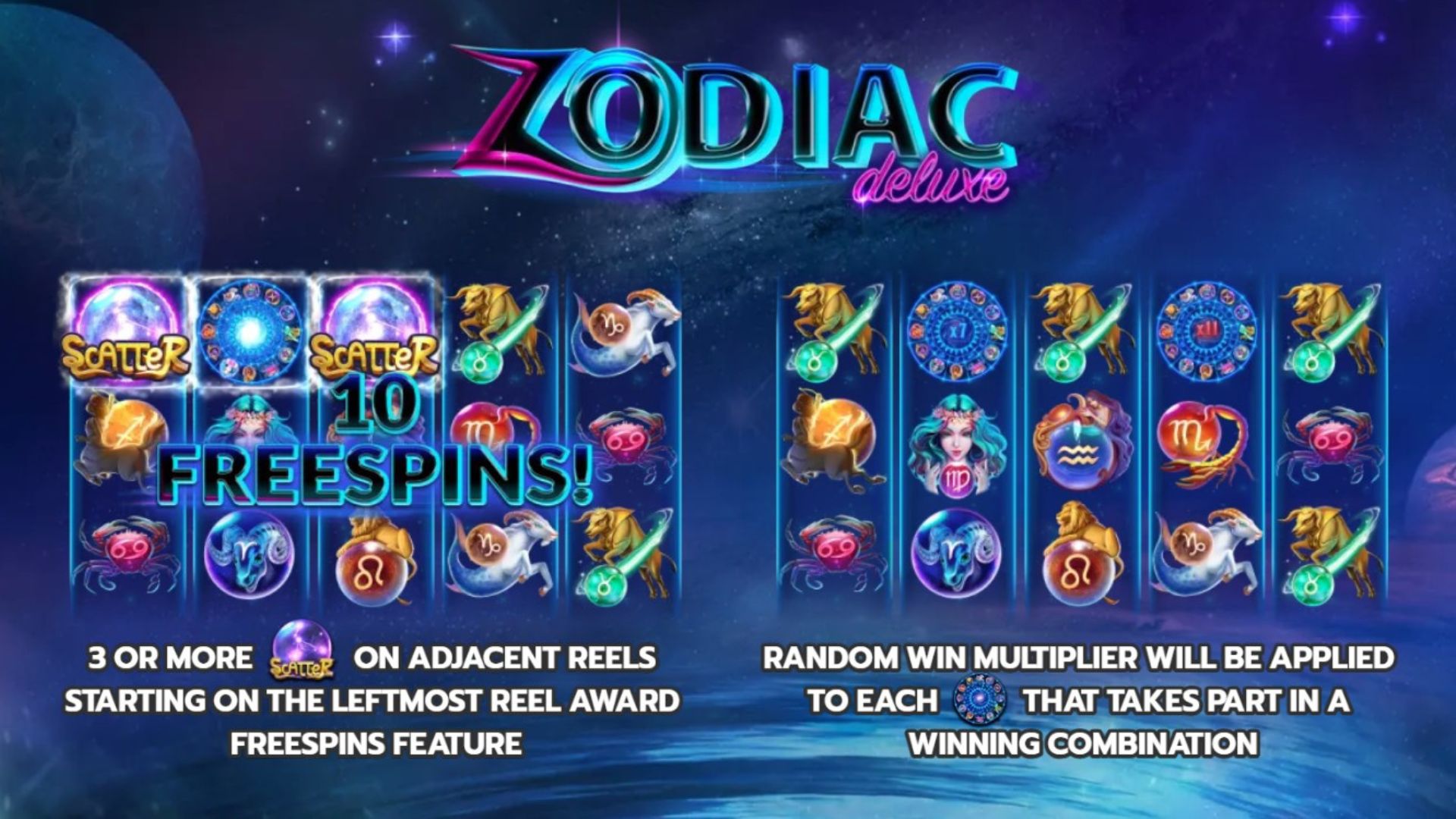 tema slot zodiac deluxe